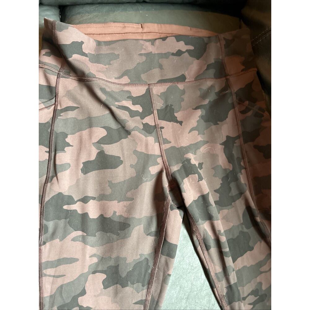 Lululemon leggings print green and brown large - Picture 2 of 6